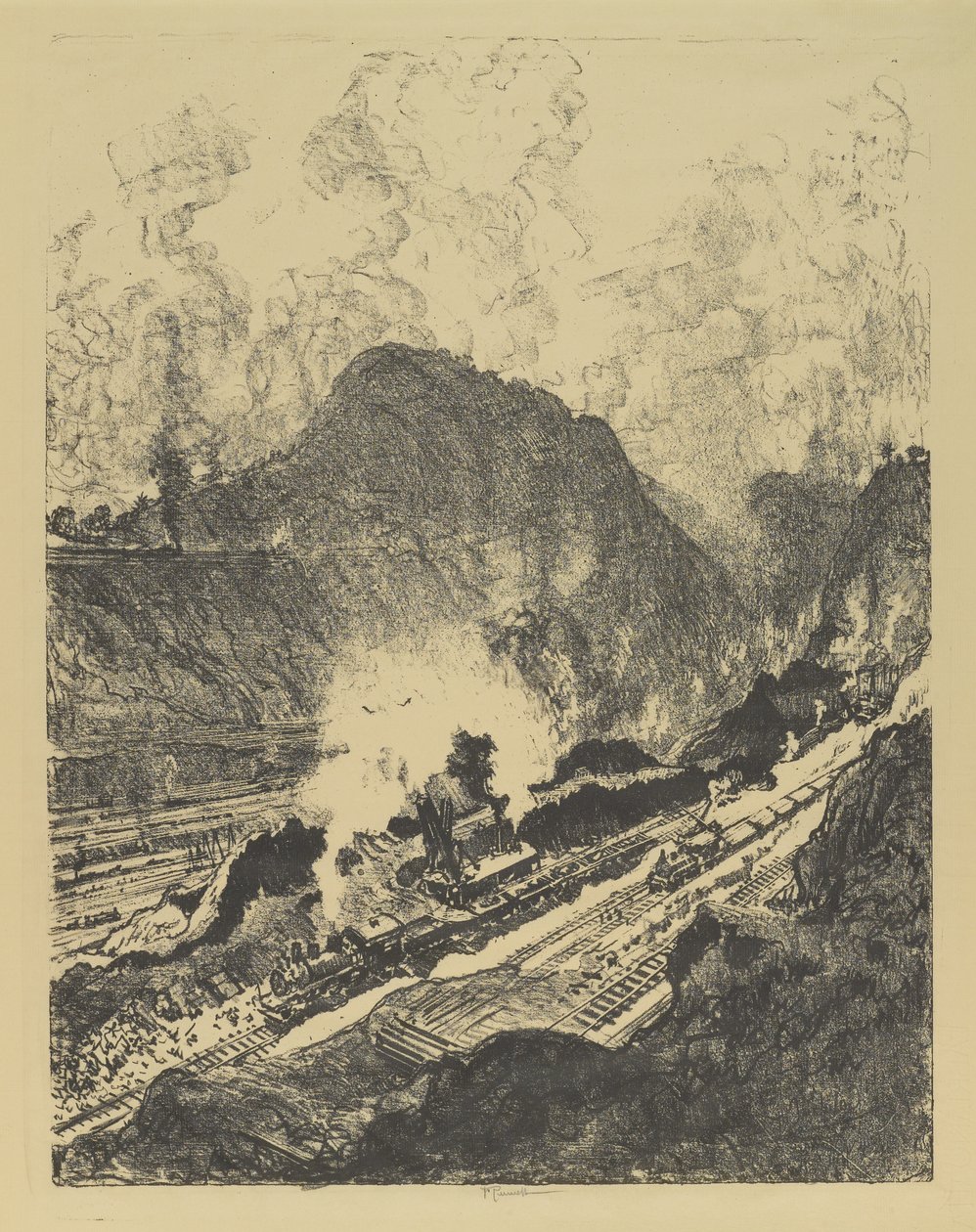 Der Schnitt von Culebra von Joseph Pennell