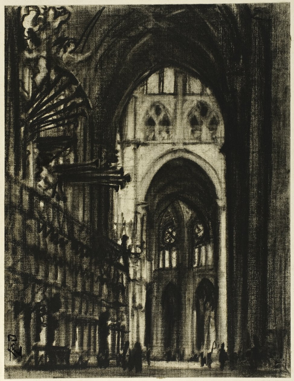 Die vergoldeten Orgelpfeifen von Joseph Pennell