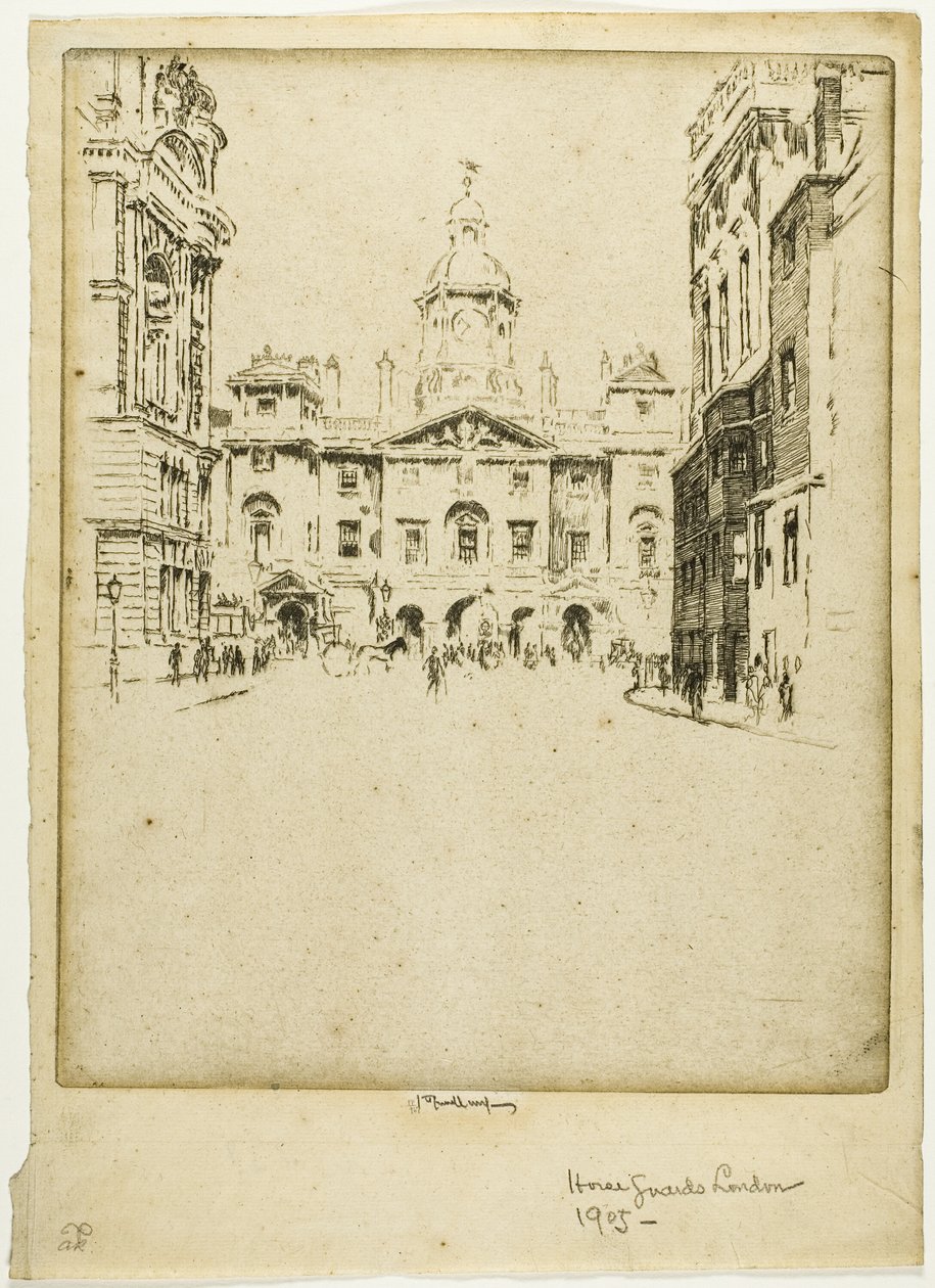 Die Horse Guards von Joseph Pennell