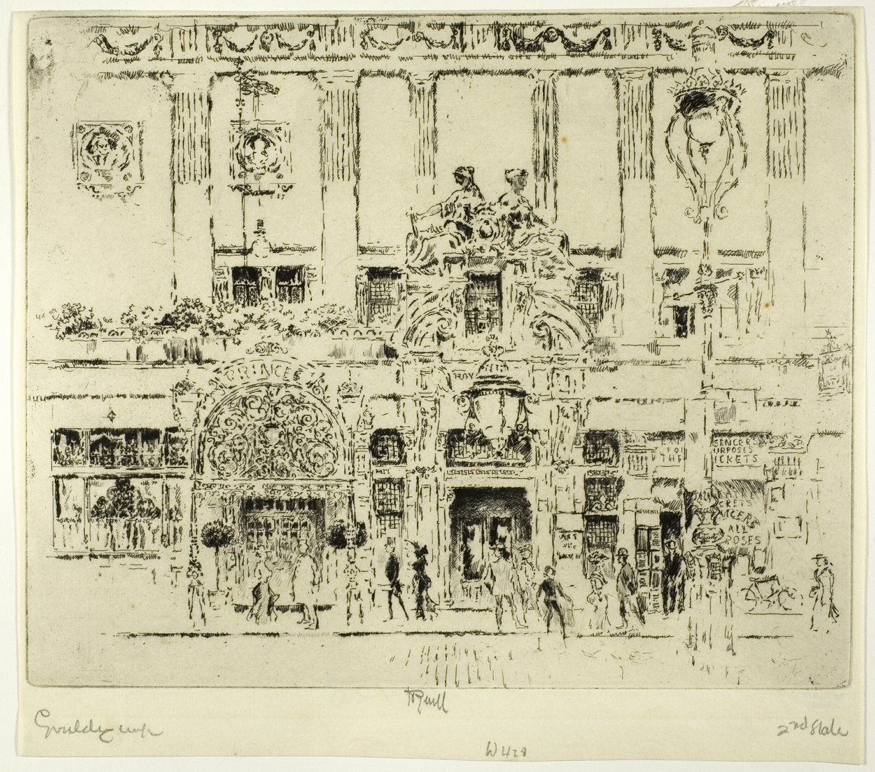 Das Institut, Piccadilly von Joseph Pennell