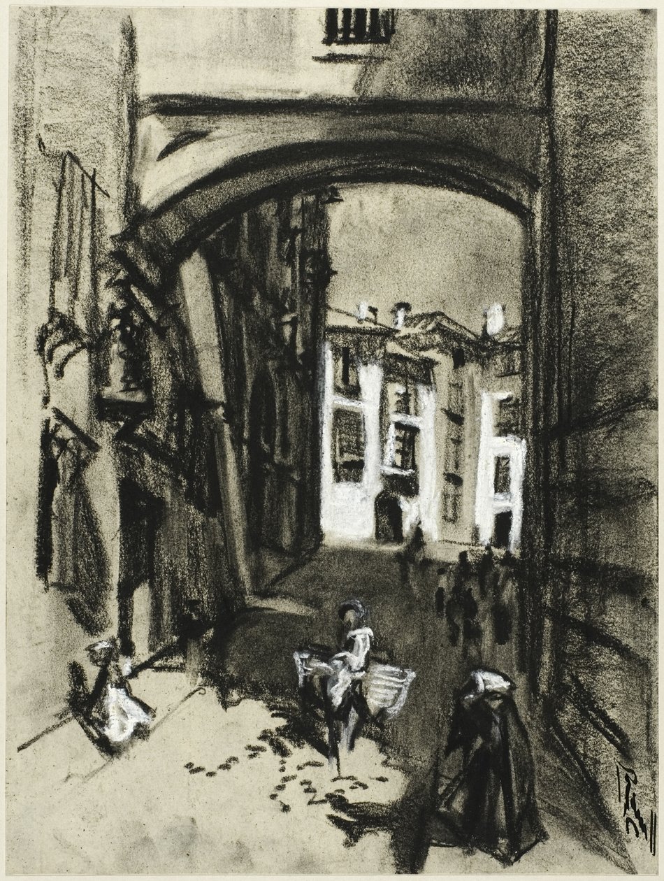 Toledo, Straße des Bogens von Joseph Pennell