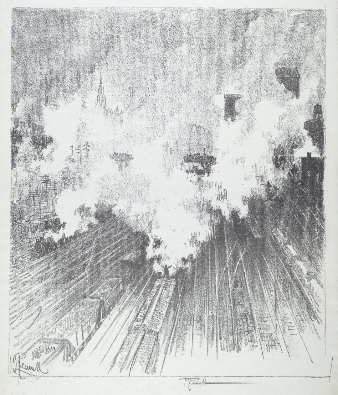 Bahnhof, St. Louis von Joseph Pennell