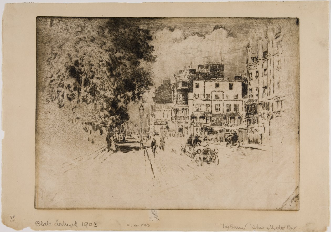 Tyburn, Das Auto von Joseph Pennell