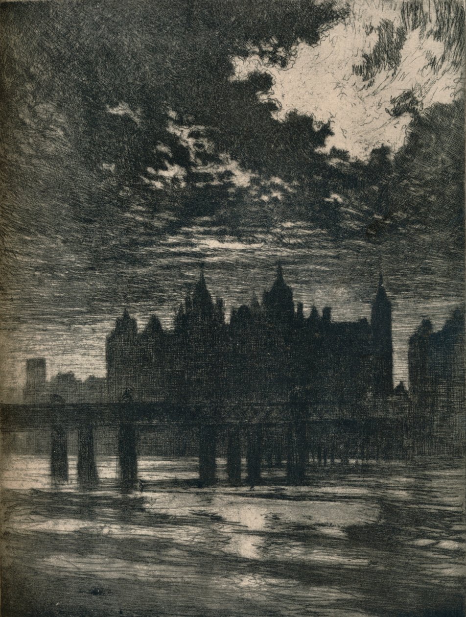 Whitehall Court von Joseph Pennell