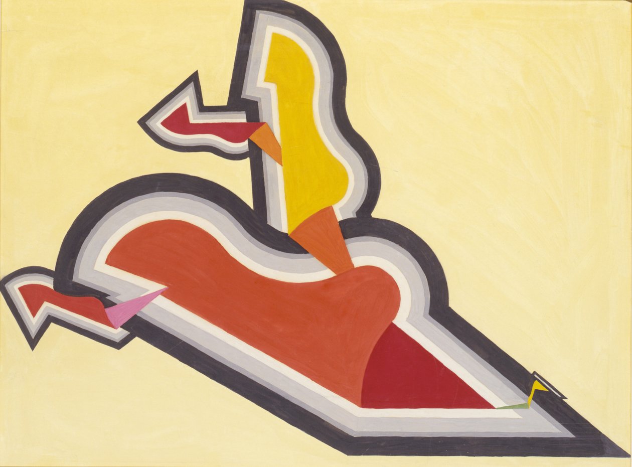 Studie im Rhythmus: Rot und Gold von Joseph Schillinger