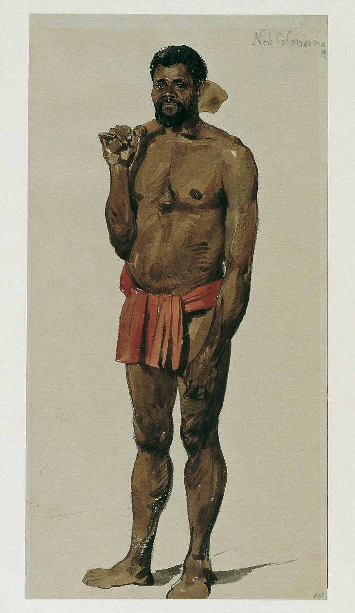 Eingeborener von Neukaledonien von Joseph Selleny