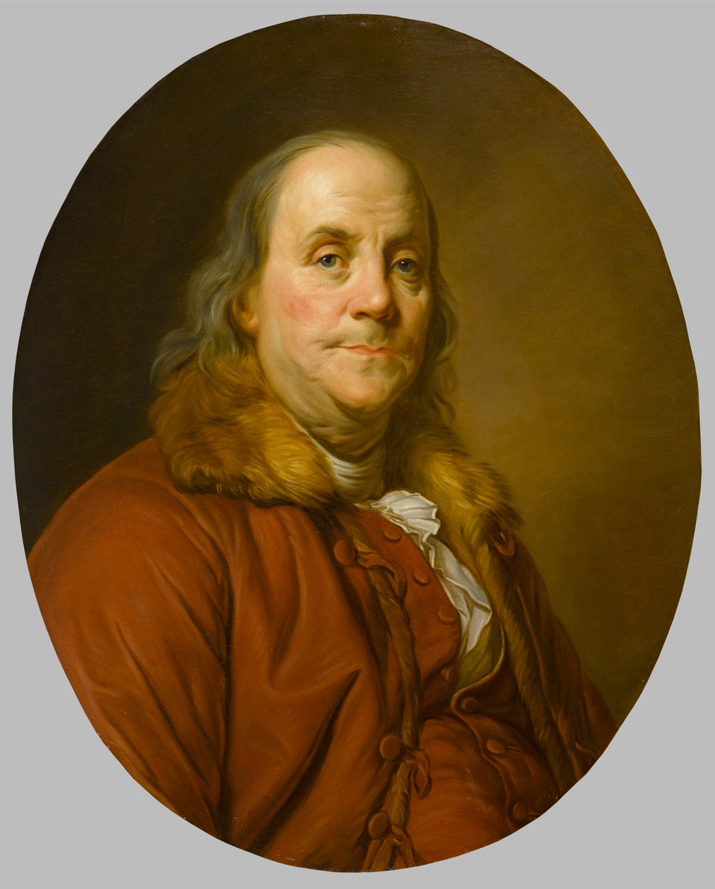 Benjamin Franklin (1706-1790), ca. 1779 von Joseph Siffred Duplessis