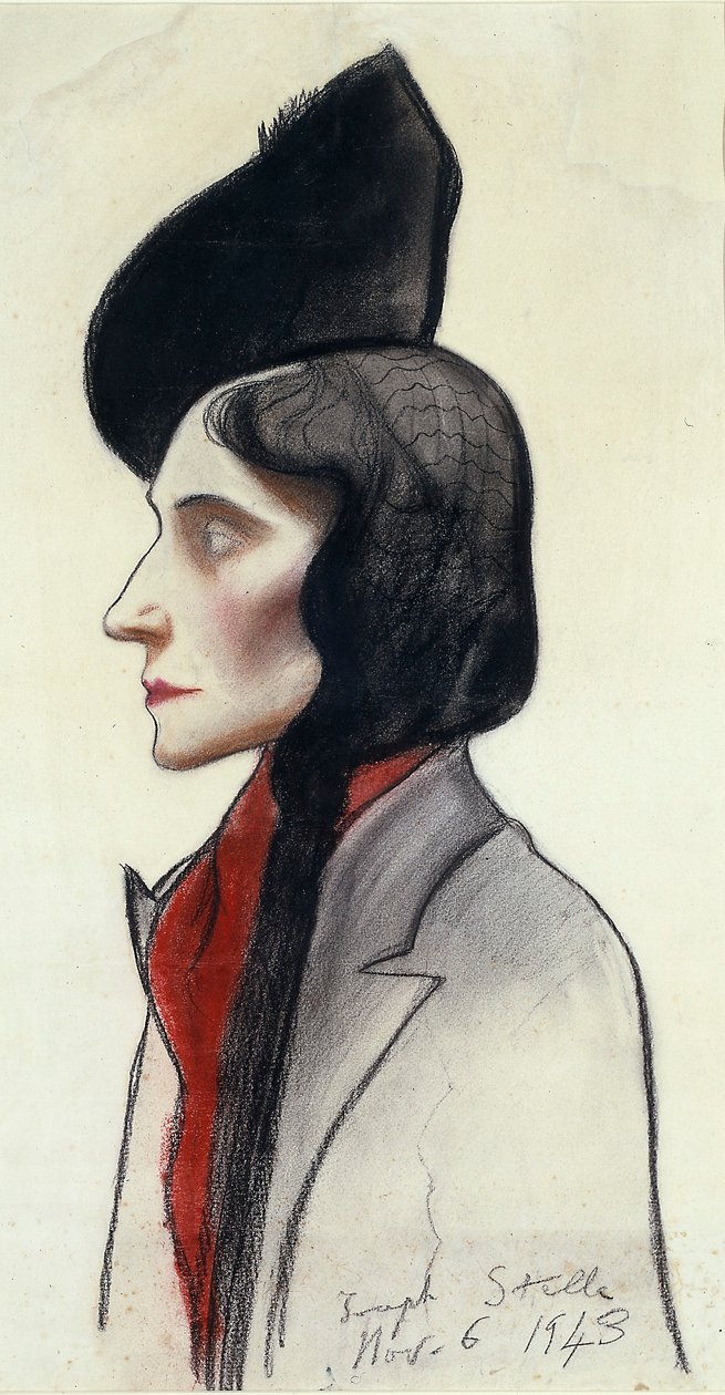 Porträt von Clara Fasano von Joseph Stella