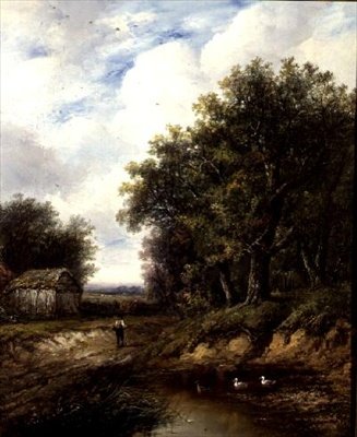 Der Weg am Teich von Joseph Thors