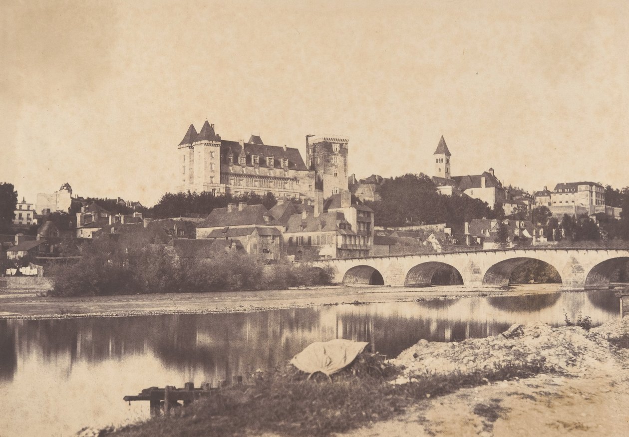 Vue du château de Pau, 1853 von Joseph Vigier
