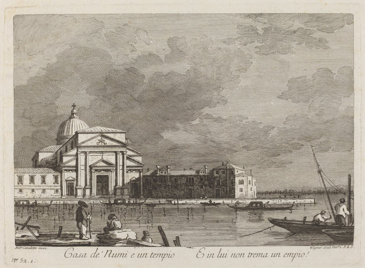 Haus der Götter von Joseph Wagner after Canaletto