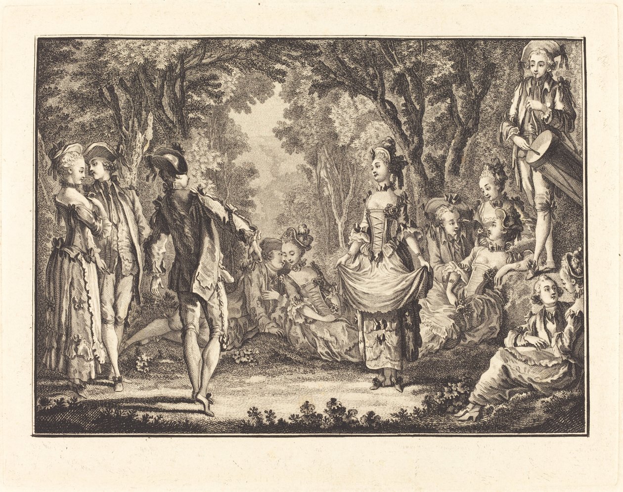 Ländertanz von Joseph de Longueil after Charles Eisen