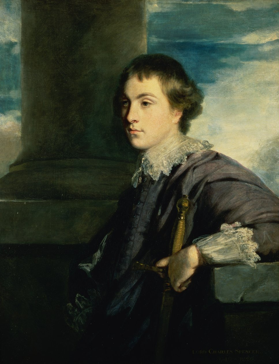 Porträt von John Charles Spencer, Lord Althorp von Joshua Reynolds