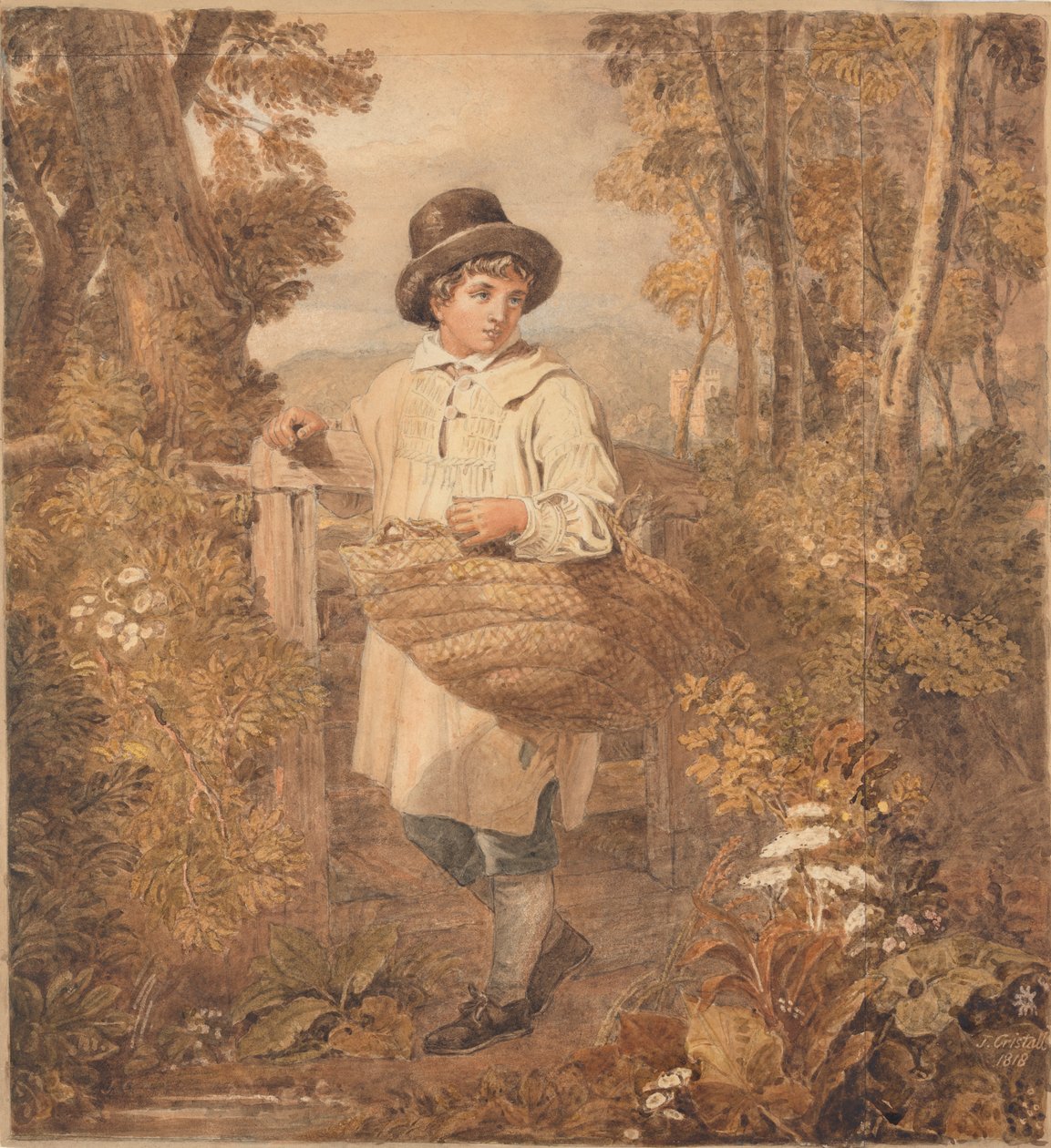 Junger Holzfäller von Joshua Cristall