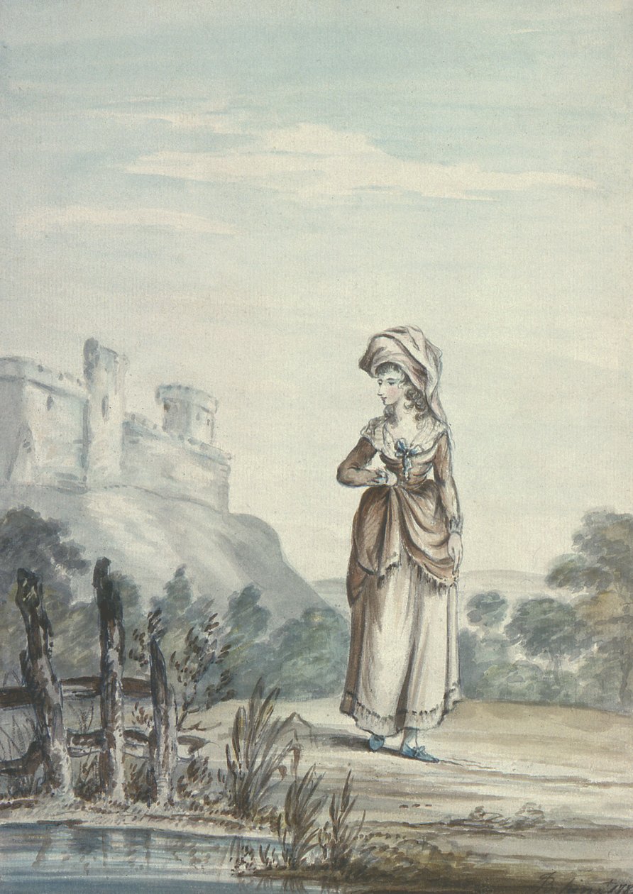 Landschaft mit Figur von Joshua Kirby Baldrey