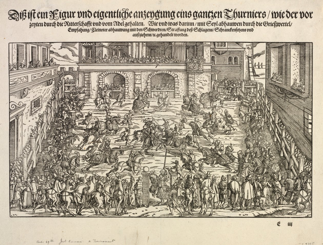 Ein Turnier, 1565 von Josse Amman