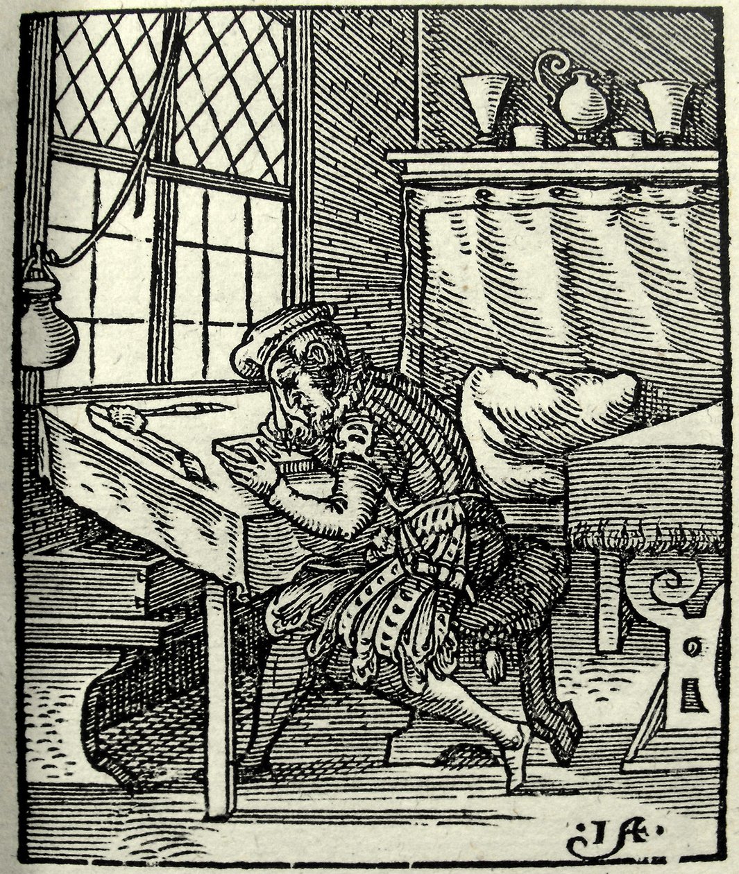 Der Holzschnittschneider, 1568 von Jost Amman