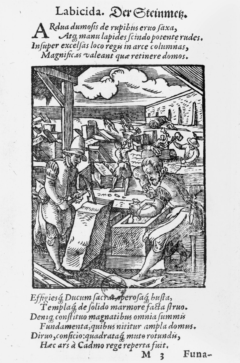 Der Steinschneider von Jost Amman