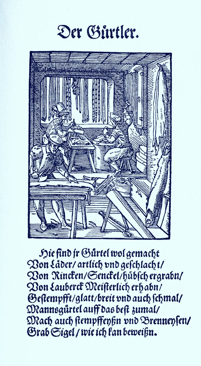 Gürtelmacher von Jost Amman