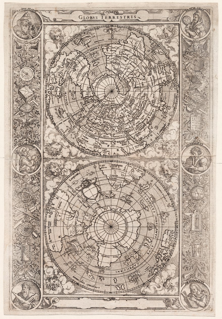 Globus terrestris von Jost Amman
