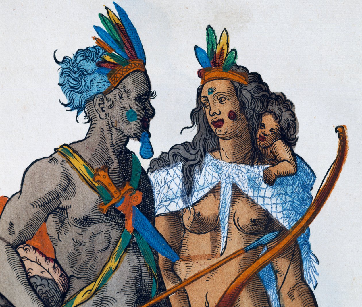 Peruanische Indianer, Stich von Jost Amman von Jost Amman