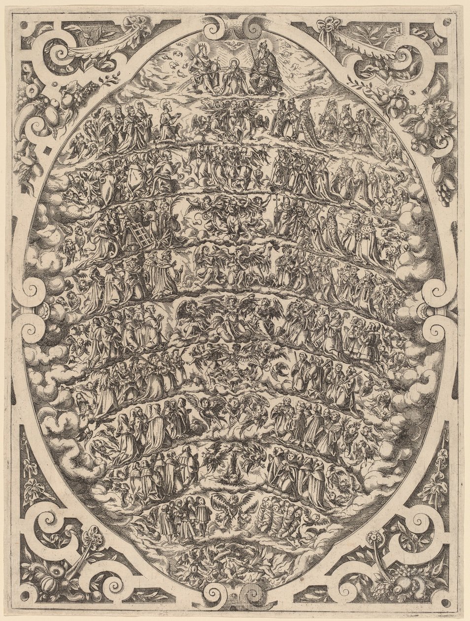 Die Hierarchie des Himmels von Jost Amman