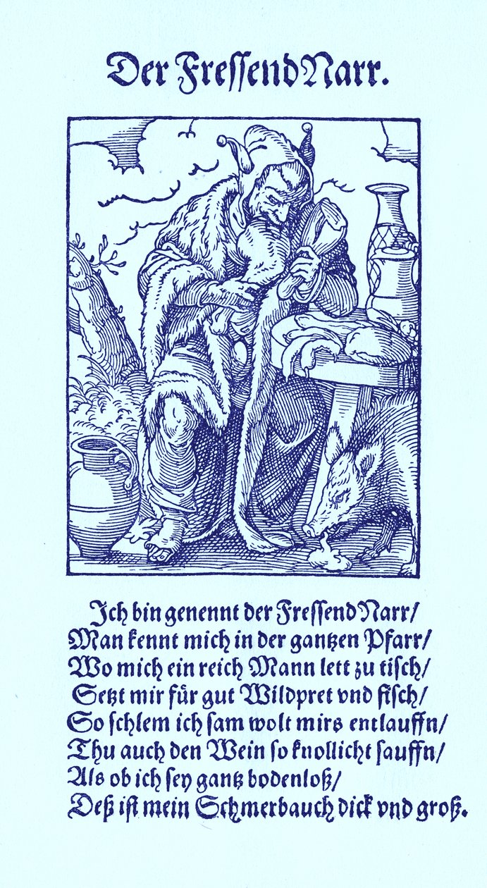 Der gefräßige Narr von Jost Amman