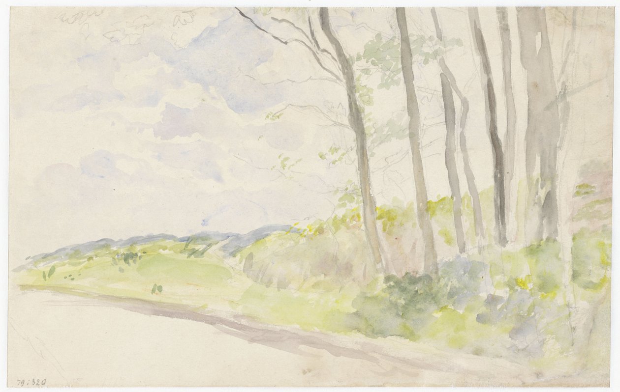 Baumgruppe an einem Weg von Jozef Israëls