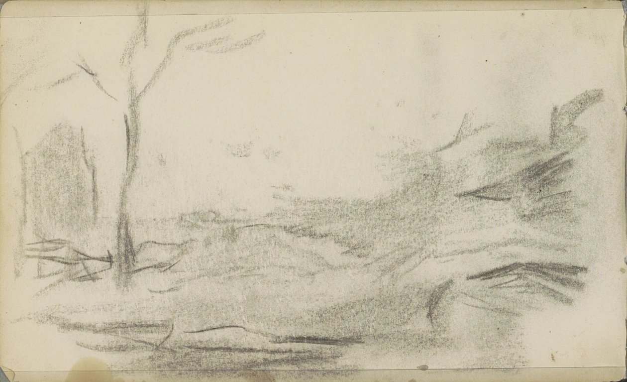 Landschaft mit einem Baum von Jozef Israëls
