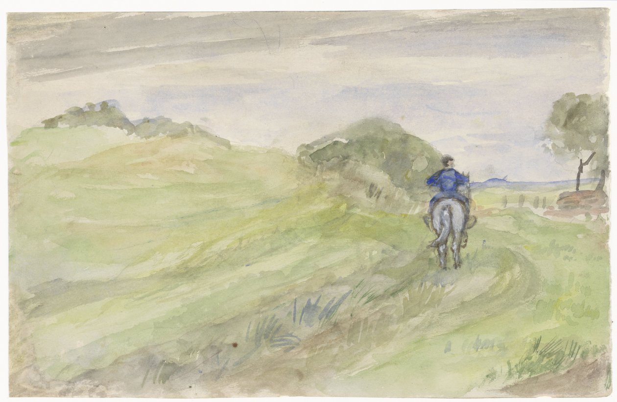 Reiter auf einem Landweg von Jozef Israëls