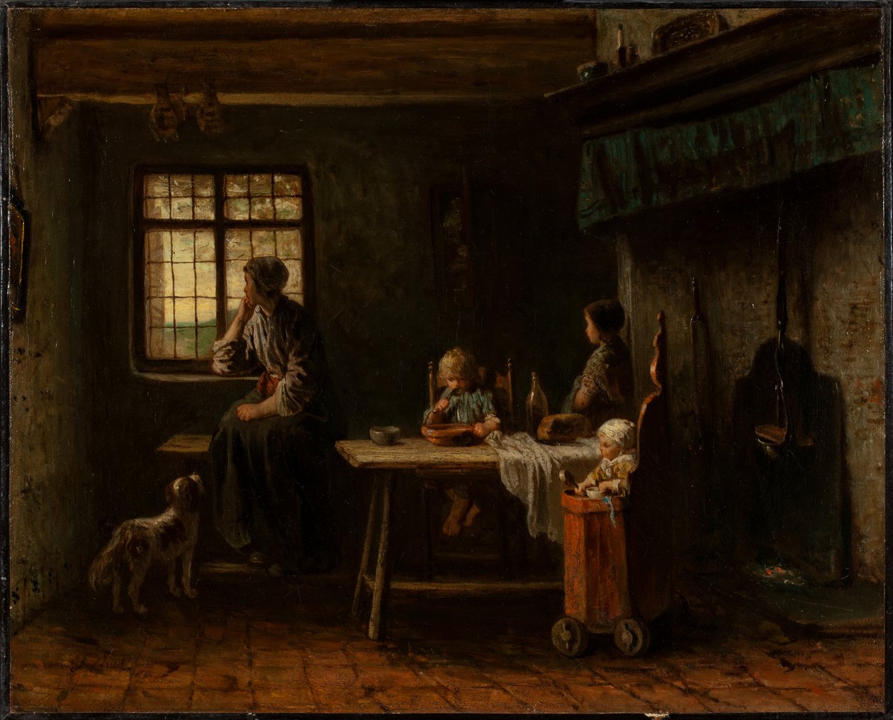 Die ängstliche Familie von Jozef Israëls
