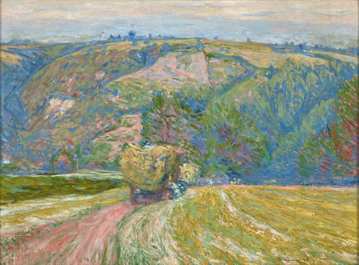 Wagen mit Heu von Jozef Pankiewicz