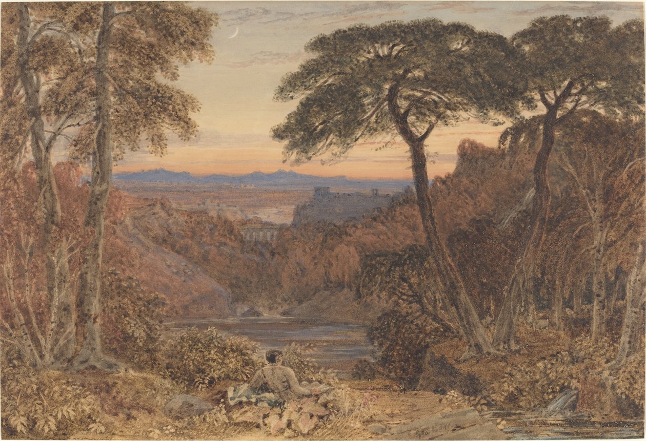 Eine arkadische Landschaft von Jr. George Barret