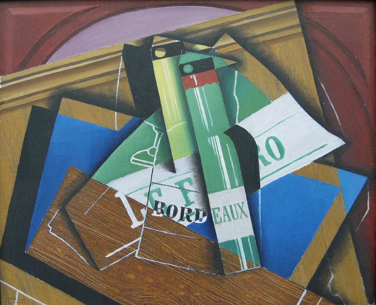 Die Bordeauxflaschen von Juan Gris