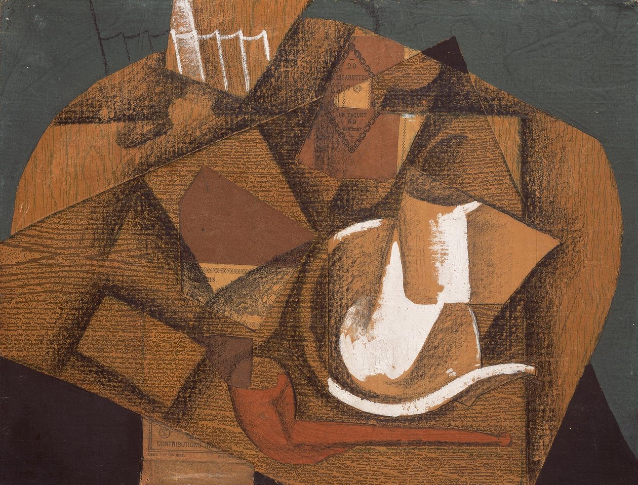 Tasse und Pfeife von Juan Gris