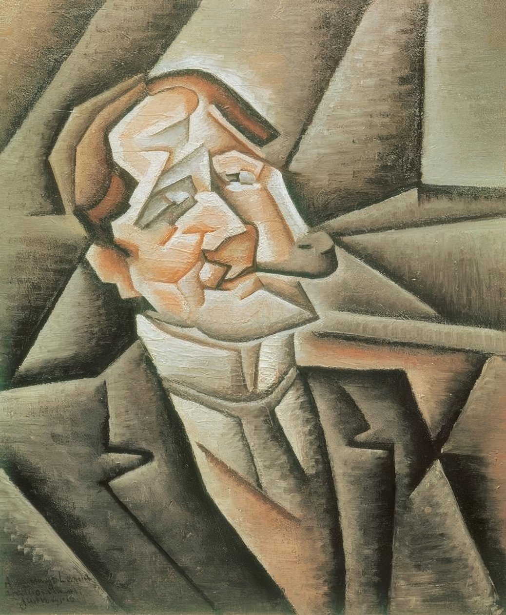 Der Mann mit der Pfeife von Juan Gris