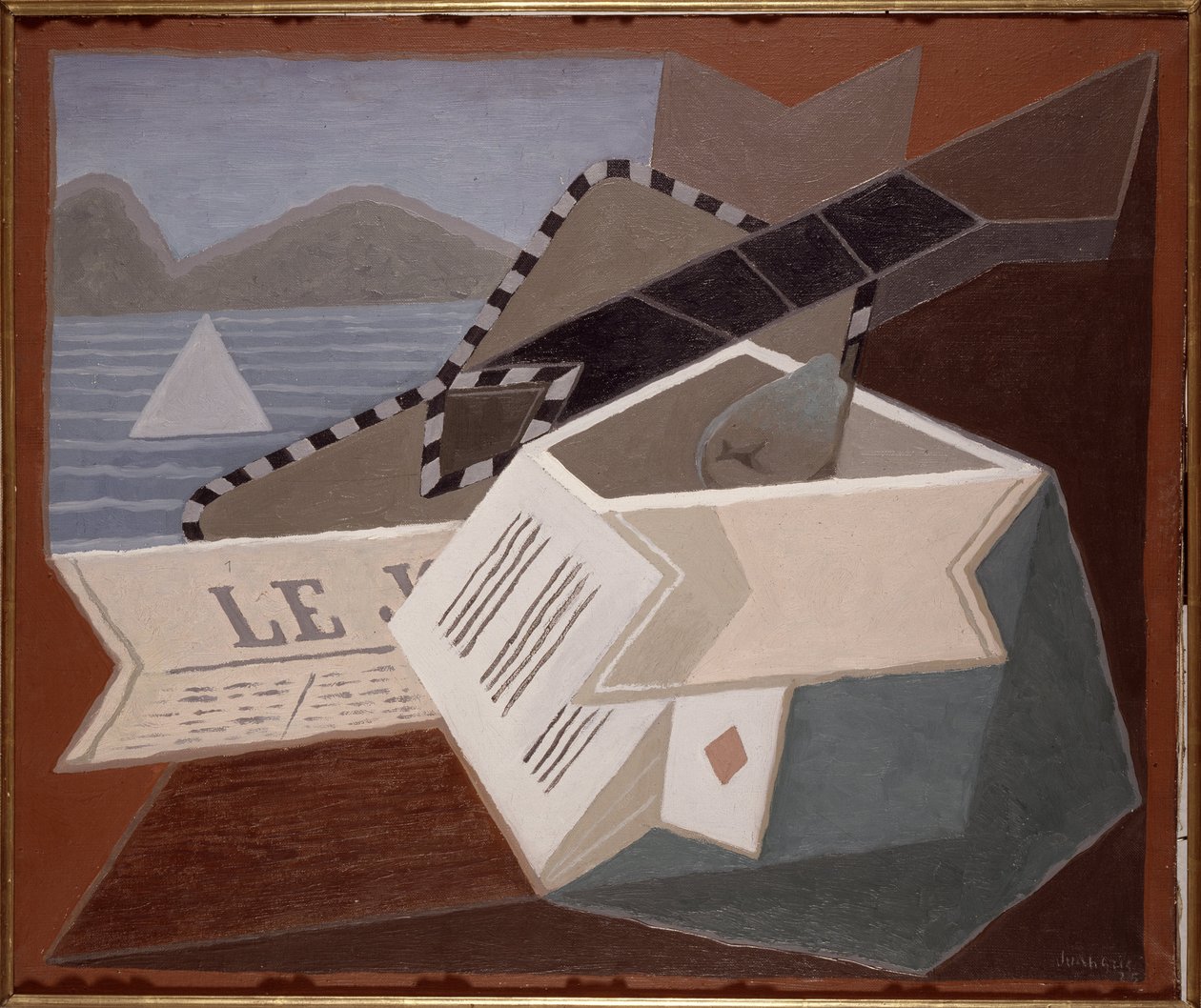 Die Gitarre vor dem Meer von Juan Gris