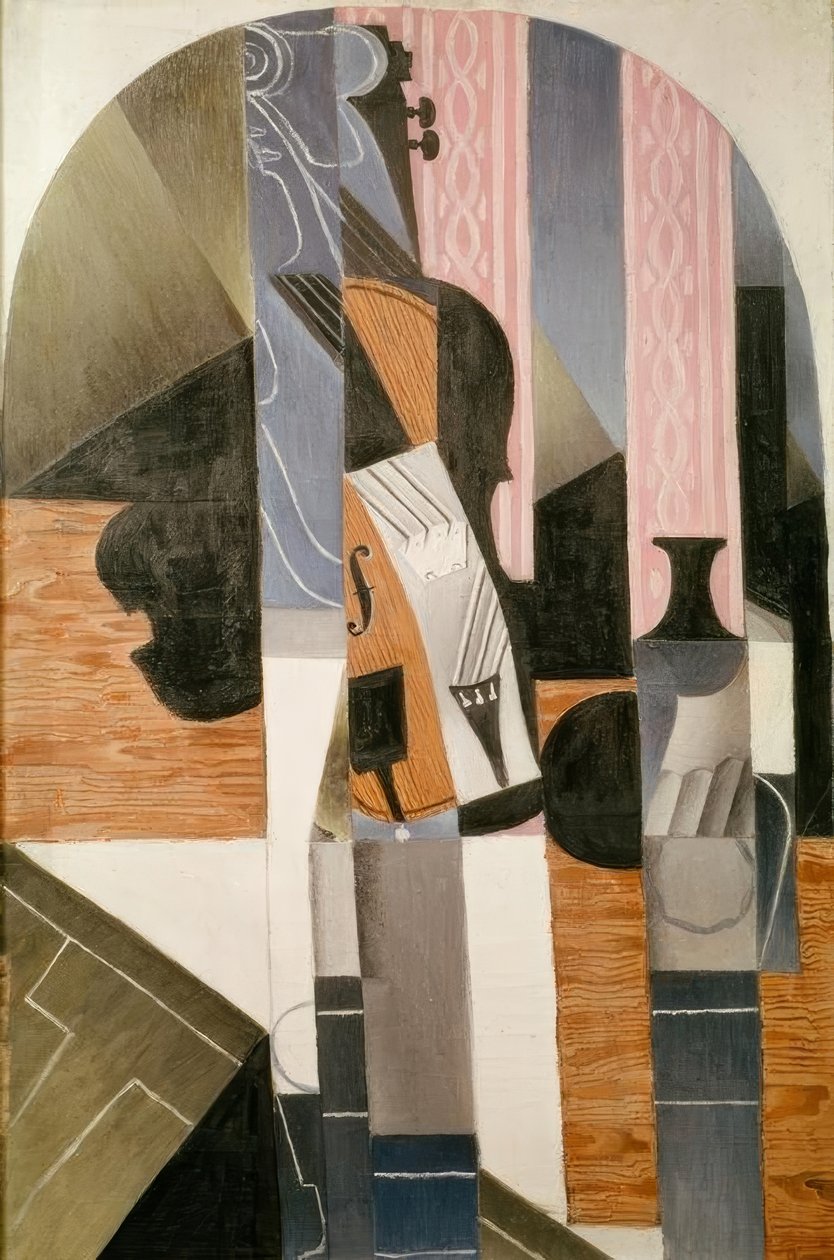 Stillleben. Die Geige von Juan Gris