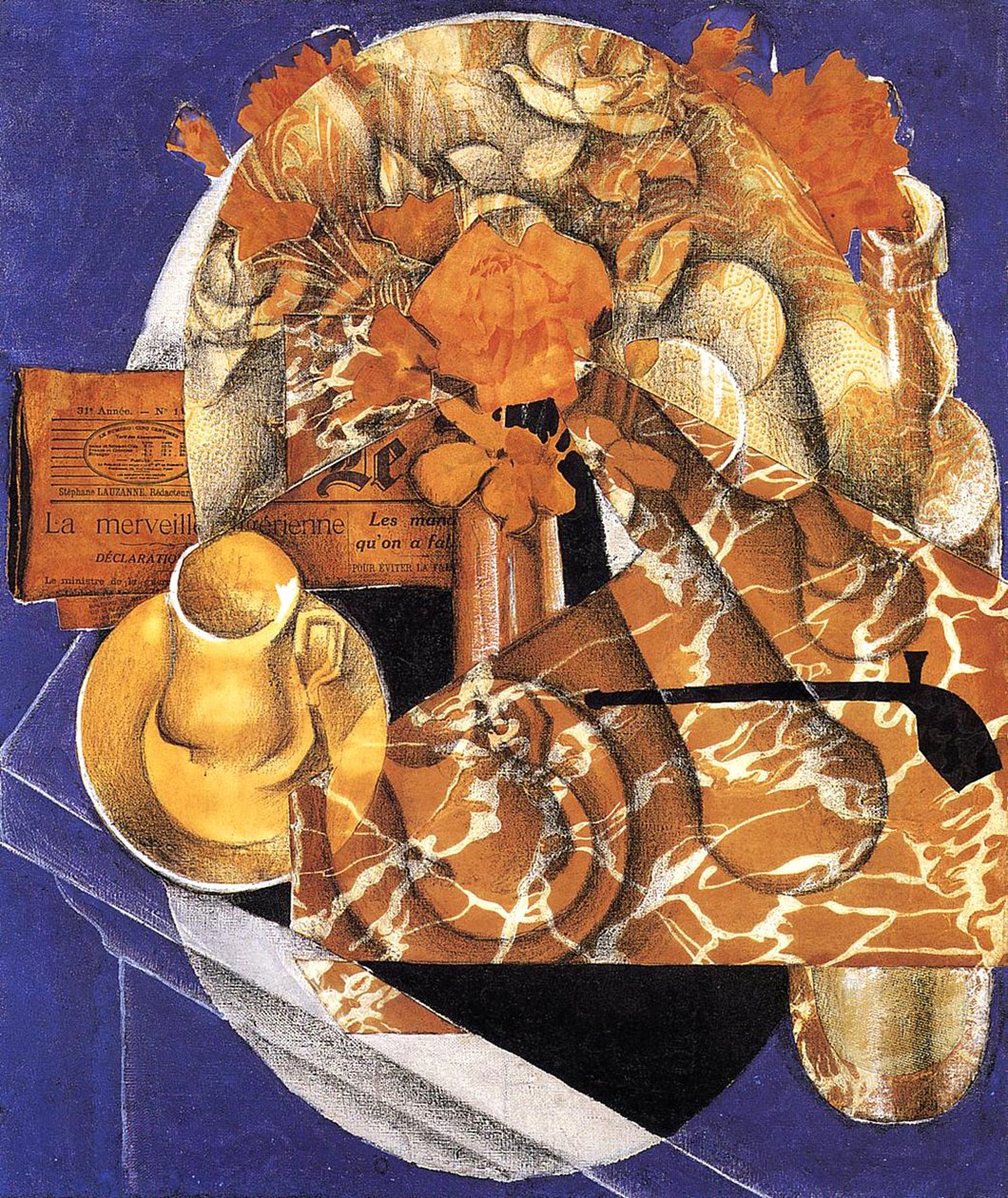 Stillleben mit Blumen, 1914 von Juan Gris