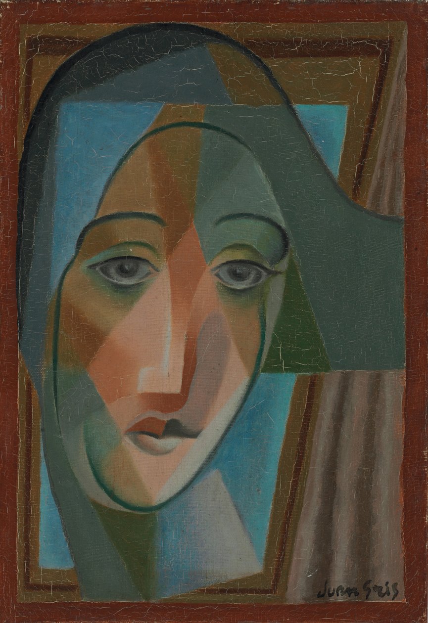 Kopf eines Harlekins, 1924 von Juan Gris
