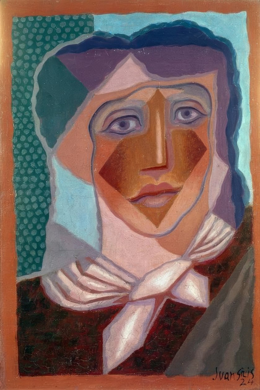 Frau mit Halstuch, 1924 von Juan Gris