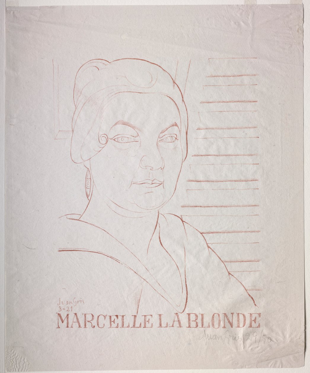 Marcelle die Blonde von Juan Gris