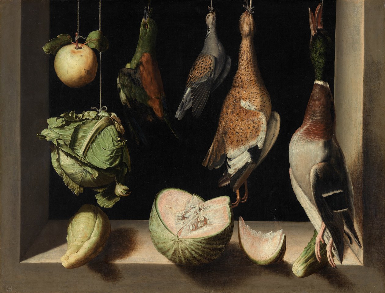Stillleben mit Wildgeflügel, 160003 von Juan Sanchez Cotan