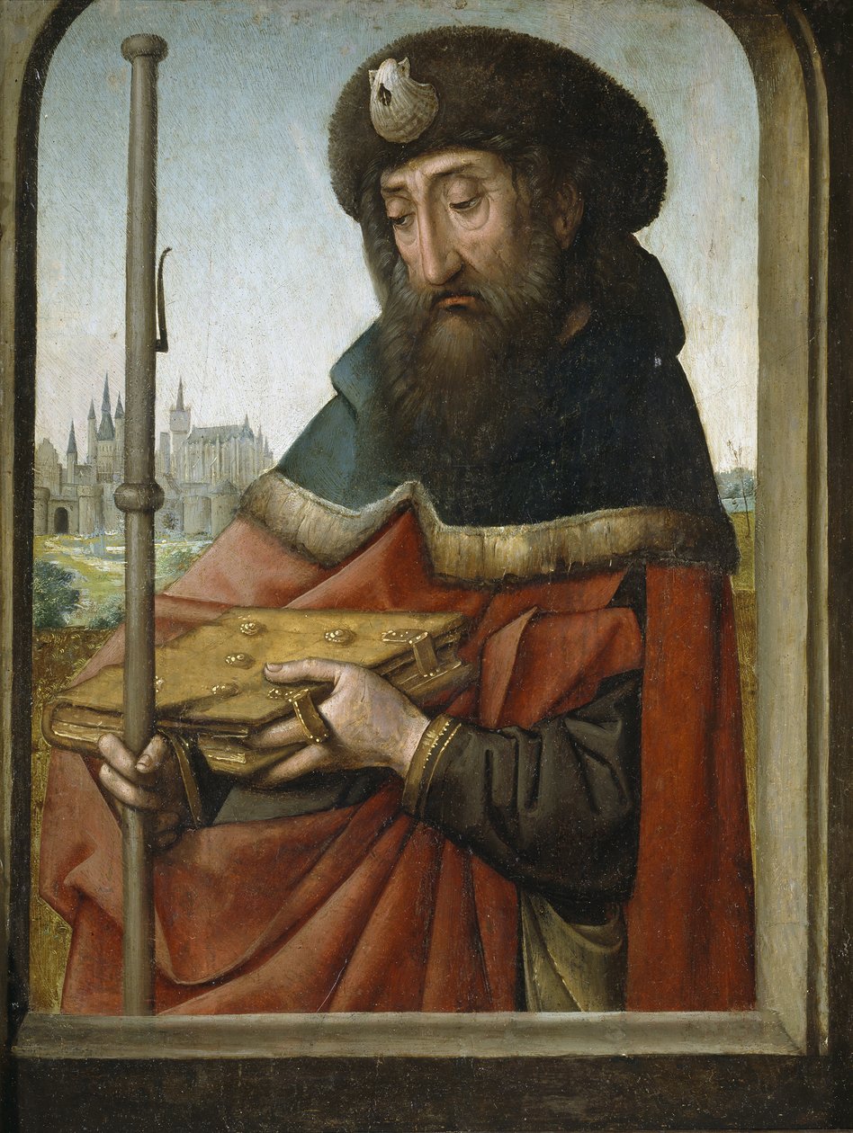 Der heilige Jakobus der Ältere als Pilger von Juan de Flandes