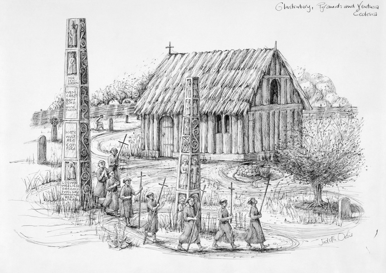 Glastonbury, 7. Jahrhundert, 1990-2010 von Judith Dobie