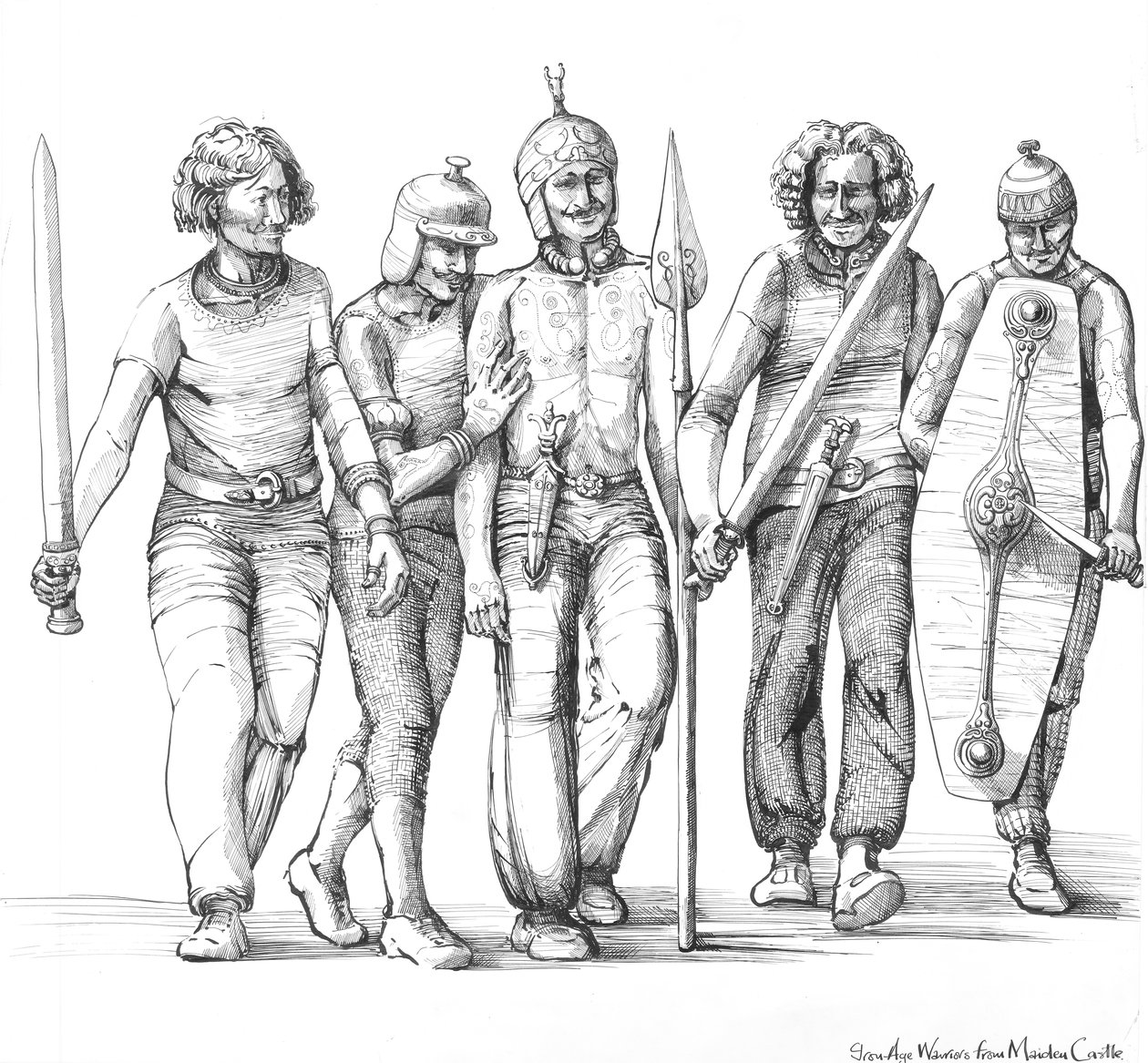 Krieger der Eisenzeit, Vorgeschichte, ca. 1990-2010 von Judith Dobie