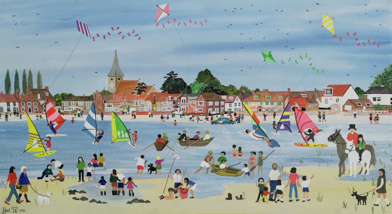 Belebter Strand von Judy Joel
