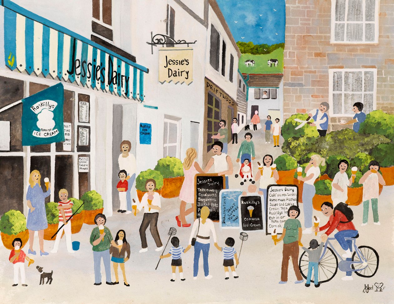 Jessies Molkerei in Mousehole von Judy Joel