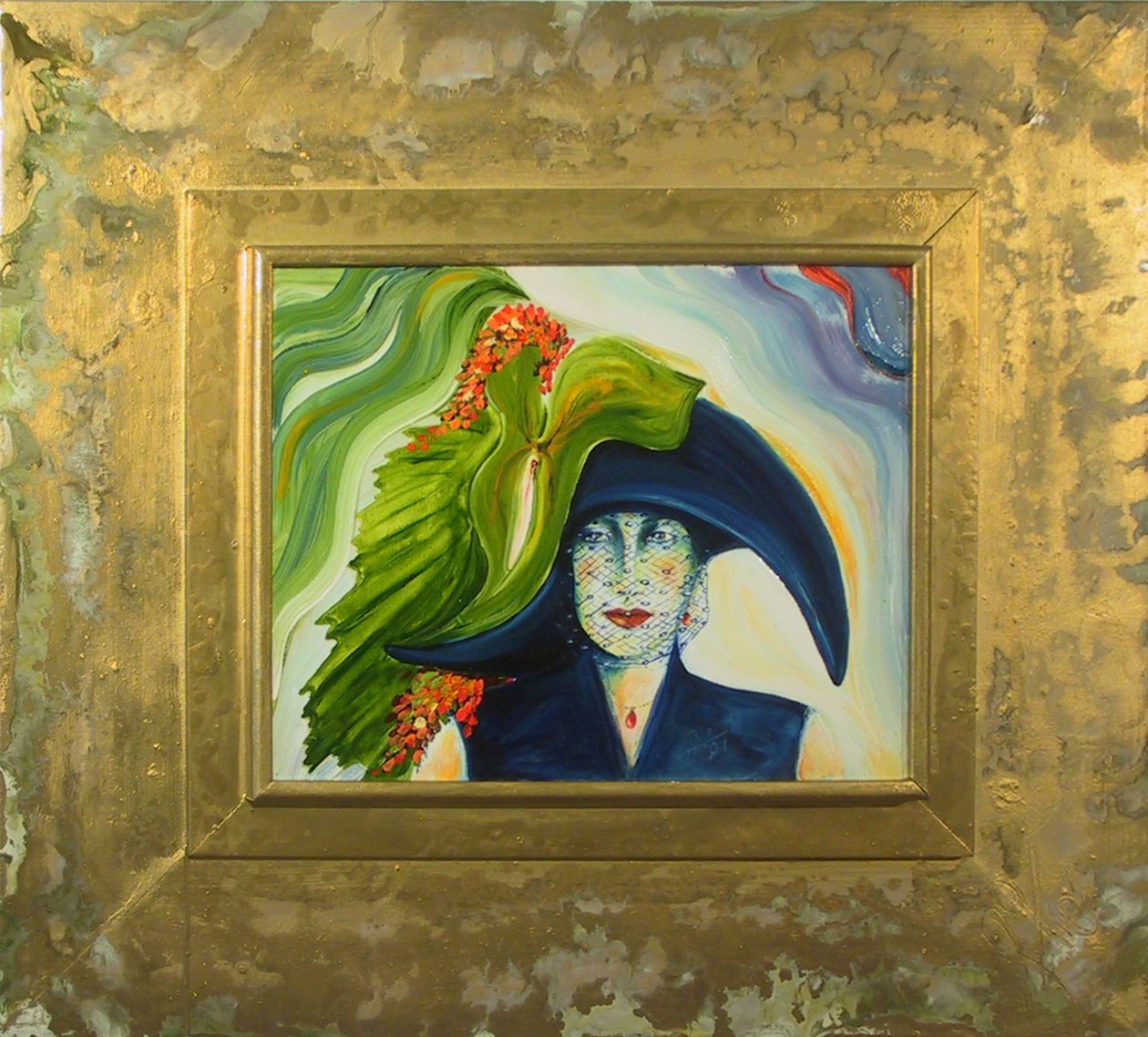 Anthuria Verde I -Porträt- von JuleSimo