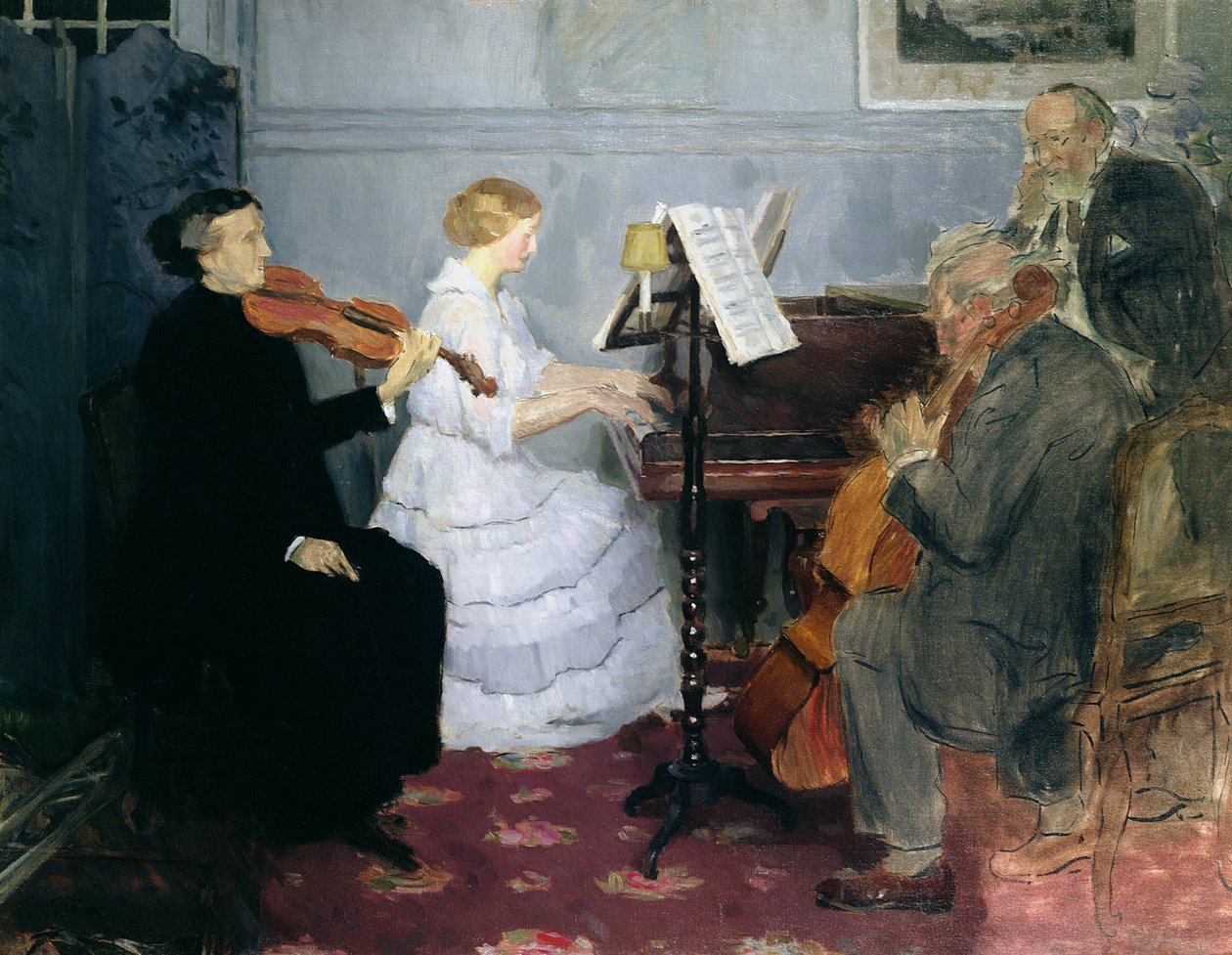 Kammermusikkonzert, ca. 1885-90 von Jules Alexandre Gruen or Grun